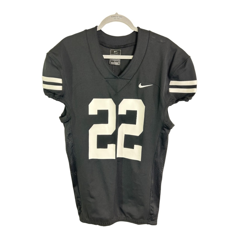 Nike Engineered Compression Football Game Jersey Black White #22 Large D543 - Picture 7 of 8